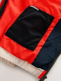 Clearance Superdry Navy Borg Zip Through Jacket