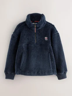 Superdry Navy Quarter Zip Fleece^ Cosy Club