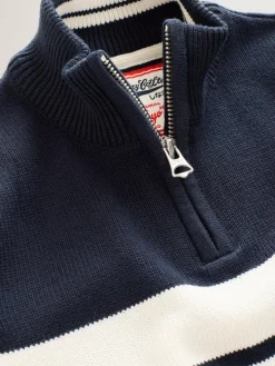 Online Superdry Knit Jumper Navy/White