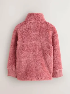 Online Superdry Pink Quarter Zip Fleece
