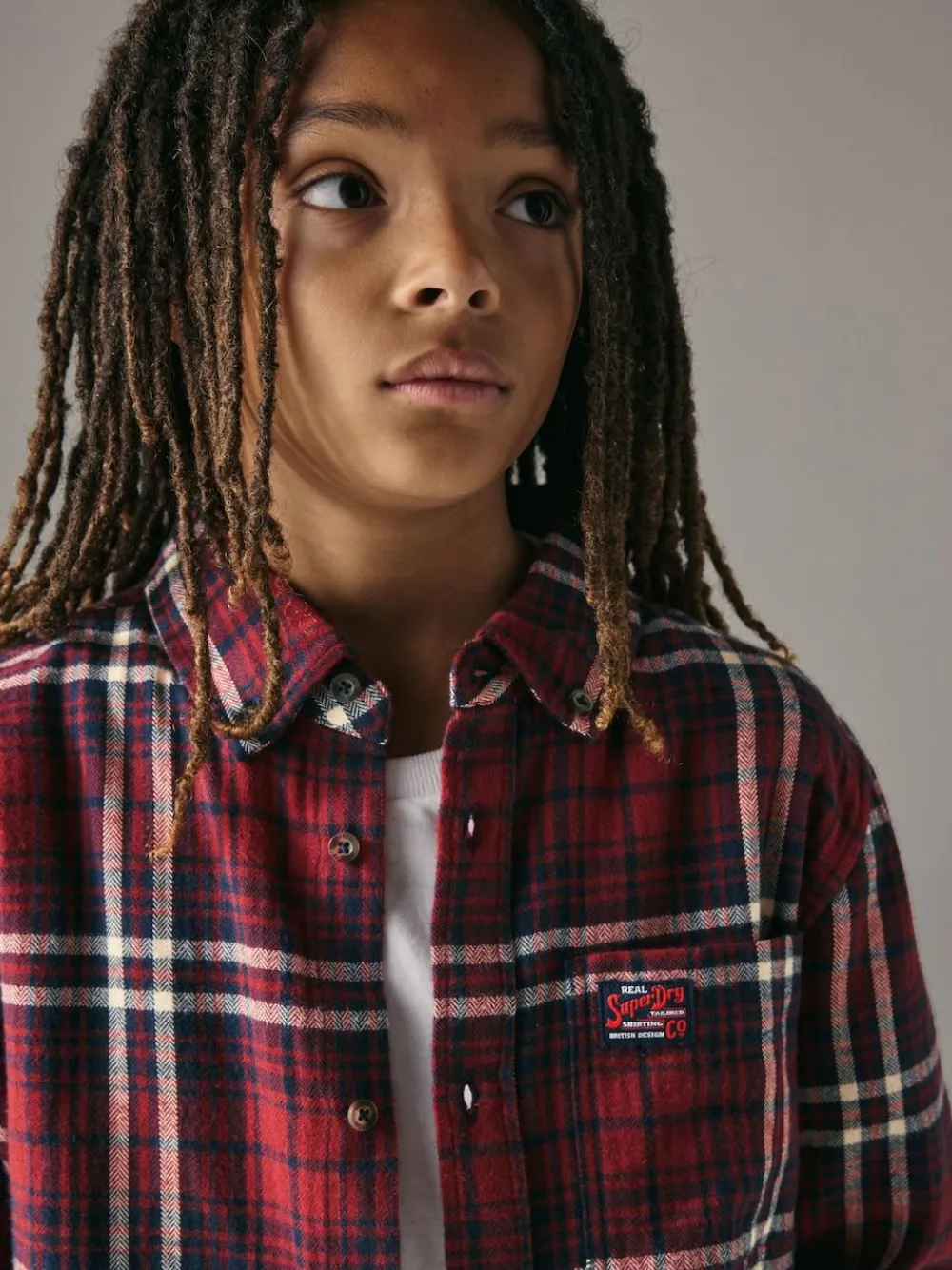 Hot Superdry Check Shirt Red