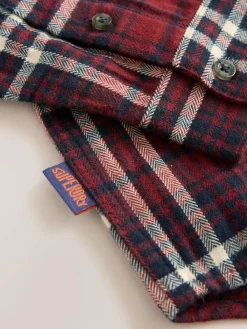 Hot Superdry Check Shirt Red