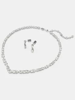 Swarovski Silver Mesmera Mixed Cuts Rhodium Plated Jewellery Set^Women Jewellery