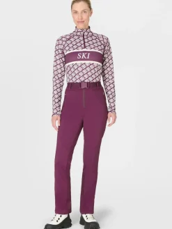 Best Sweaty Betty Purple Ski Half Zip Thermal