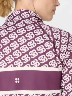 Best Sweaty Betty Purple Ski Half Zip Thermal