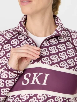 Best Sweaty Betty Purple Ski Half Zip Thermal