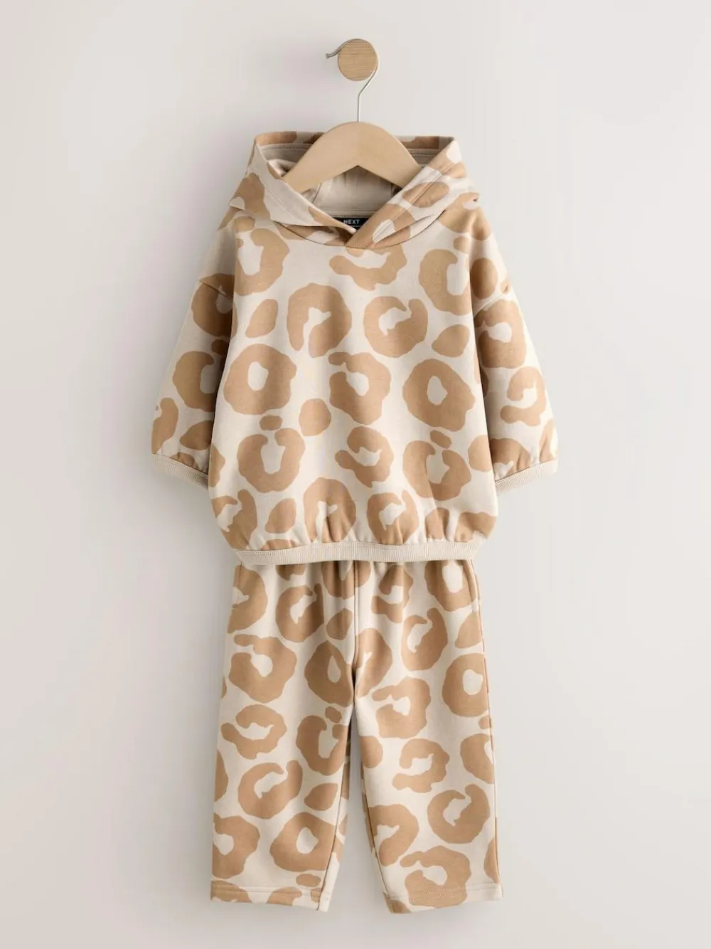 Best Next Hoodie And Joggers Set (3mths-7yrs) Tan Brown Animal Print