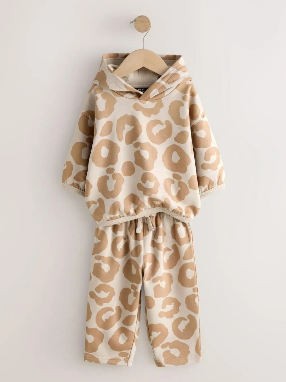 Best Next Hoodie And Joggers Set (3mths-7yrs) Tan Brown Animal Print