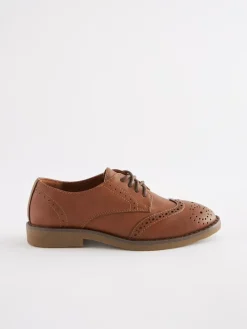 Next Tan Brown Brogue Shoes^BOY Occasionwear