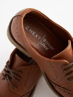 Next Tan Brown Brogue Shoes^BOY Occasionwear