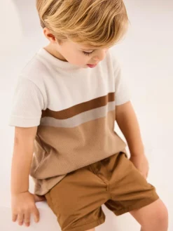 Discount Next Tan Brown Chino Shorts (3mths-7yrs)