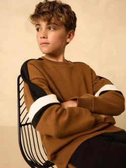 Next Colourblock Crew Set (3-16yrs)^BOY Sets & Outfits|Sweatshirts & Hoodies