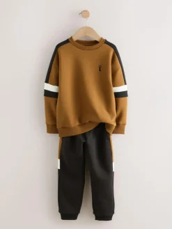 Next Colourblock Crew Set (3-16yrs)^BOY Sets & Outfits|Sweatshirts & Hoodies