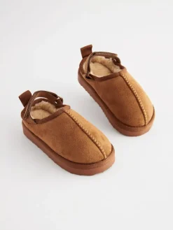 Sale Next Tan Brown Cosy Slipper Mules