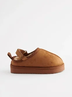 Sale Next Tan Brown Cosy Slipper Mules