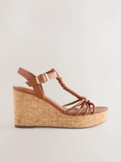 Next Forever Comfort® Plaited Strappy Wedge Heels^Women Heels
