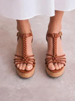 Next Forever Comfort® Plaited Strappy Wedge Heels^Women Heels