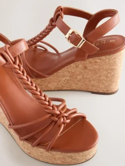 Next Forever Comfort® Plaited Strappy Wedge Heels^Women Heels