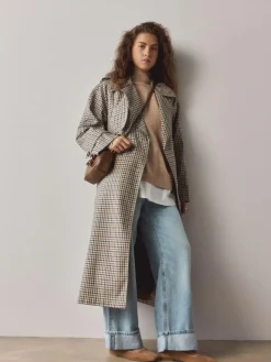 Next Tan Brown Forever Comfort® Leather Square Toe Ballerina Shoes^Women Flats