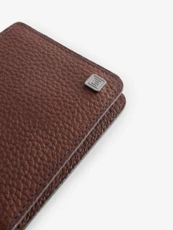 Hot Next Tan Brown Grainy Leather Wallet