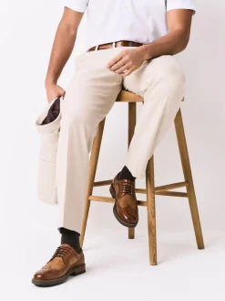 Online Next Heritage Brogue Shoes Tan Brown