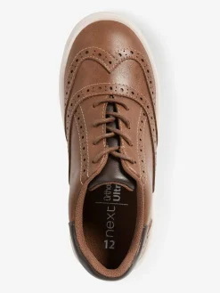 Next Lace-up Brogue Shoes Tan Brown