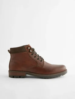 New Next Leather Boots Tan Brown