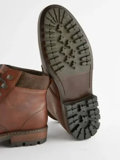 New Next Leather Boots Tan Brown