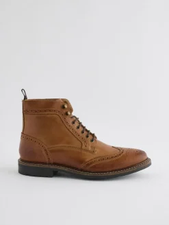 Next Leather Brogue Boots^ Boots|Boots