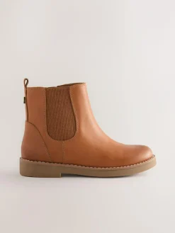 Outlet Next Leather Chelsea Boots Tan Brown