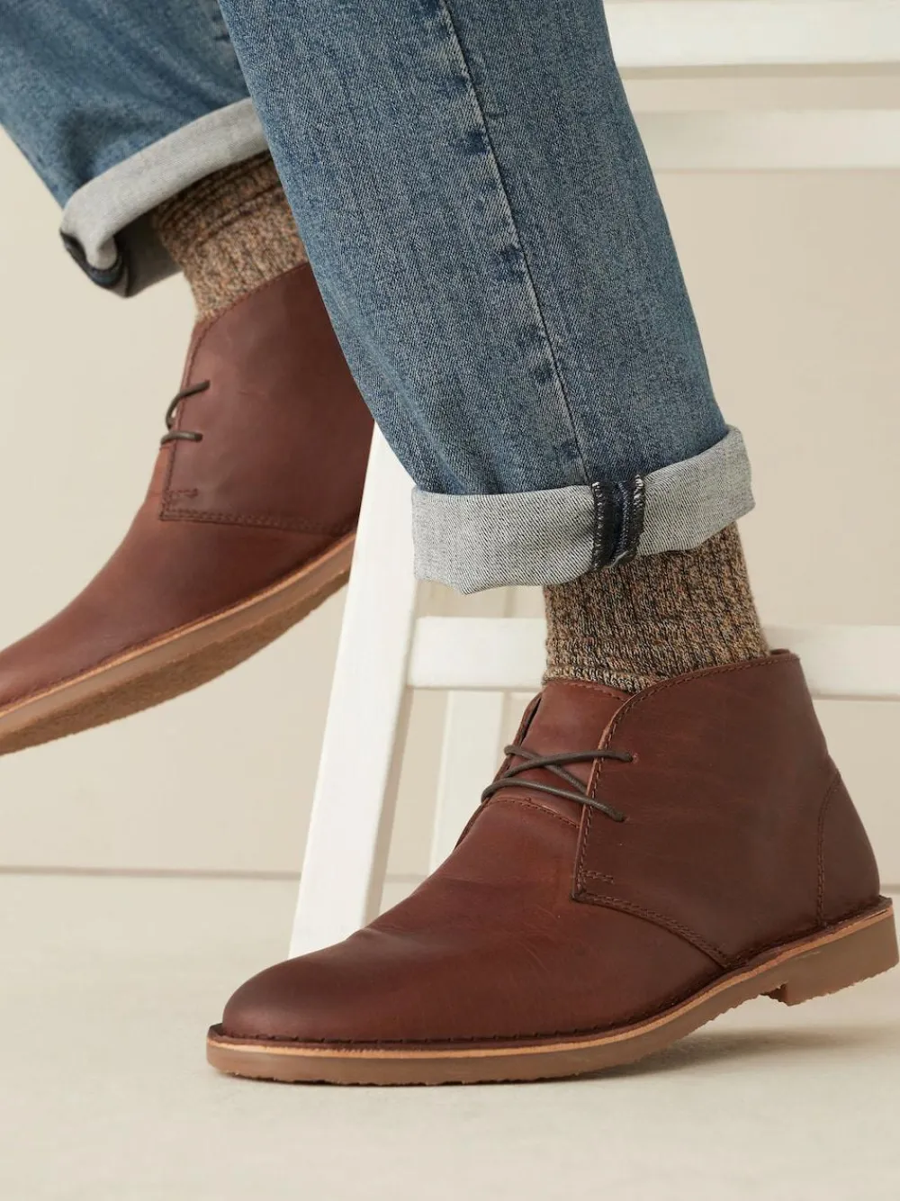 Best Next Leather Desert Boots Tan Brown