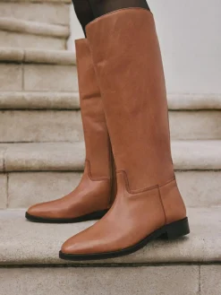 Next Extra Wide Fit Forever Comfort® Flat Riding Boots^Women Boots & Wellies|Boots