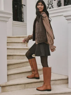 Next Extra Wide Fit Forever Comfort® Flat Riding Boots^Women Boots & Wellies|Boots