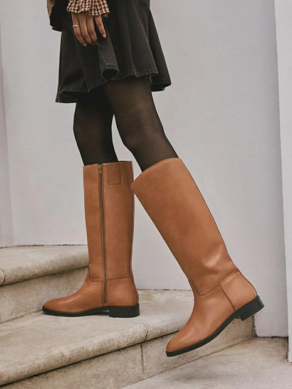 Next Extra Wide Fit Forever Comfort® Flat Riding Boots^Women Boots & Wellies|Boots