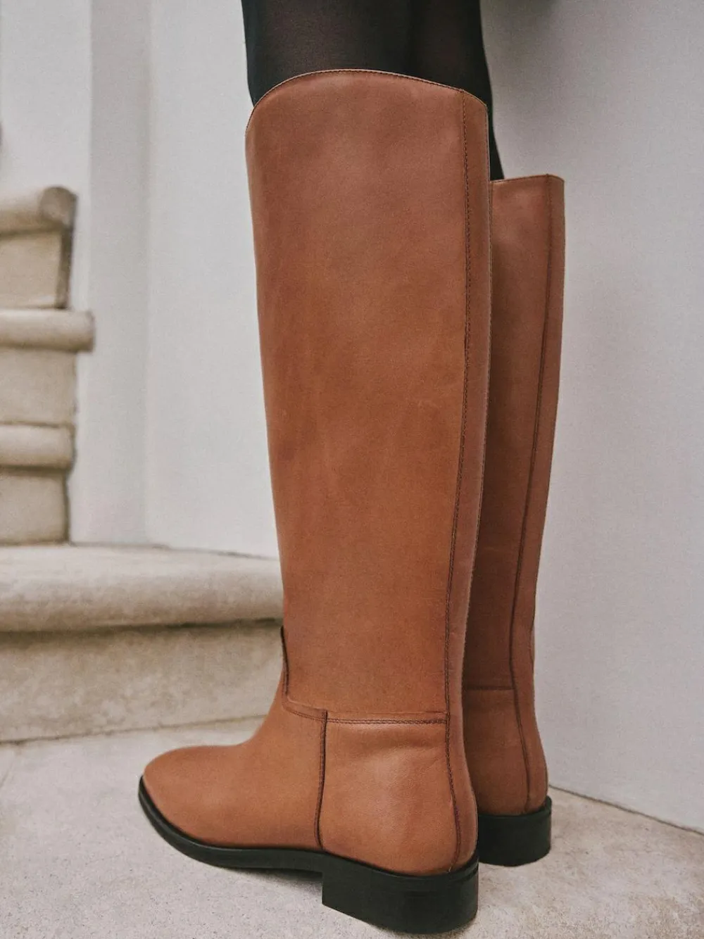 Next Extra Wide Fit Forever Comfort® Flat Riding Boots^Women Boots & Wellies|Boots