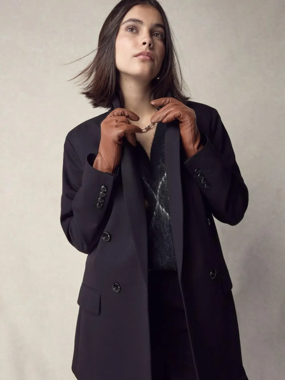 Sale Next Tan Brown Leather Gloves