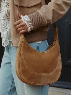 Discount Next Tan Brown Leather Scoop Cross Body Bag