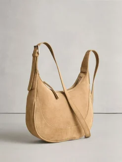 Discount Next Tan Brown Leather Scoop Cross Body Bag