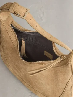 Discount Next Tan Brown Leather Scoop Cross Body Bag