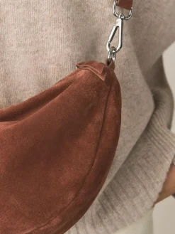 Next Tan Brown Leather Sling Cross Body Bag^Women Bags