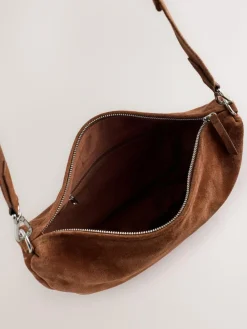 Next Tan Brown Leather Sling Cross Body Bag^Women Bags