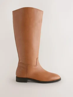 Next Standard/Wide Fit Forever Comfort® Flat Riding Boots^Women Wide Fit & Extra Wide Fit|Boots & Wellies