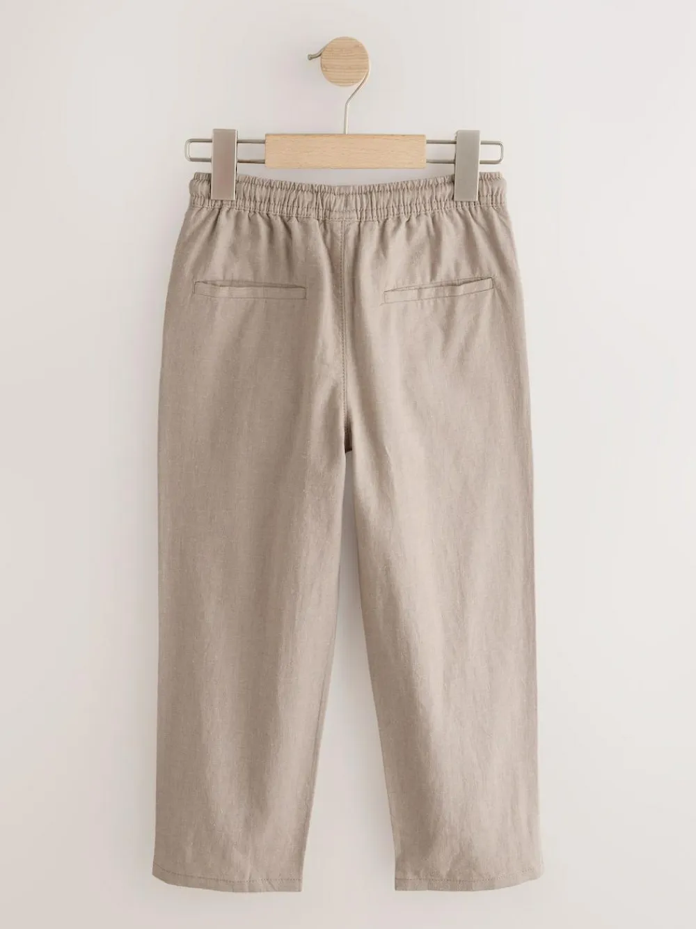 Clearance Next Tan Brown Linen Blend Pull On Trousers (3-16yrs)