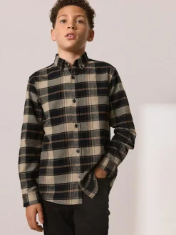 Next Long Sleeve Brushed Cotton Check Shirt (3-16yrs)^BOY Shirts