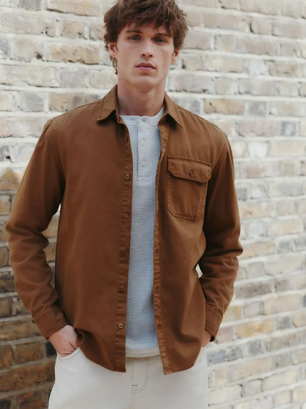 Next Long Sleeve Garment Dyed Oxford Shirt^ Shirts