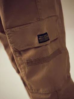 Next Tan Brown Loose Fit Cargo Trousers (3-16yrs)^BOY Joggers|Pants & Chinos