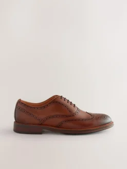 Next Oxford Wingcap Leather Shoes^ Shoes