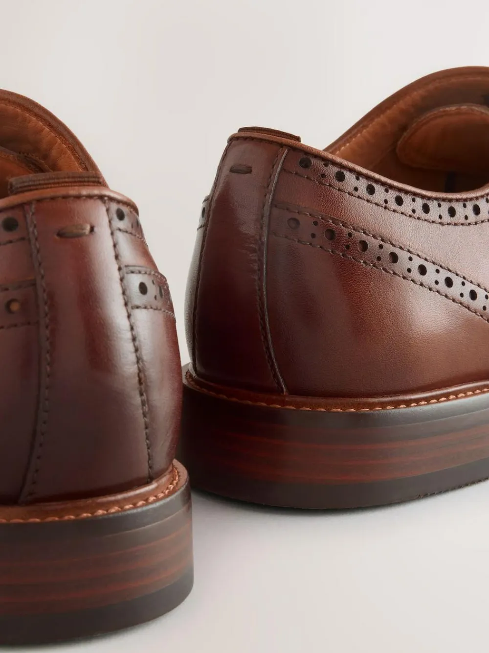 Next Oxford Wingcap Leather Shoes^ Shoes