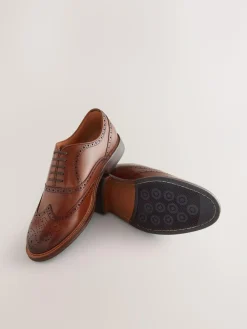 Next Oxford Wingcap Leather Shoes^ Shoes
