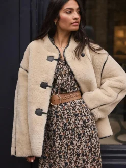 Online Next Plait Detail Wide Belt Tan Brown